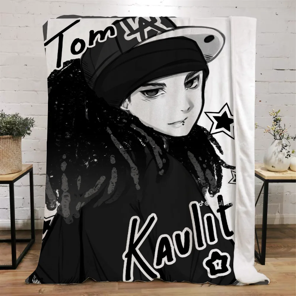 Tokio 호텔 대형 담요 던지기, 가정 및 장 럭셔리 담요, 소파 장식, 극세사 침구, 비치 타올, 무릎