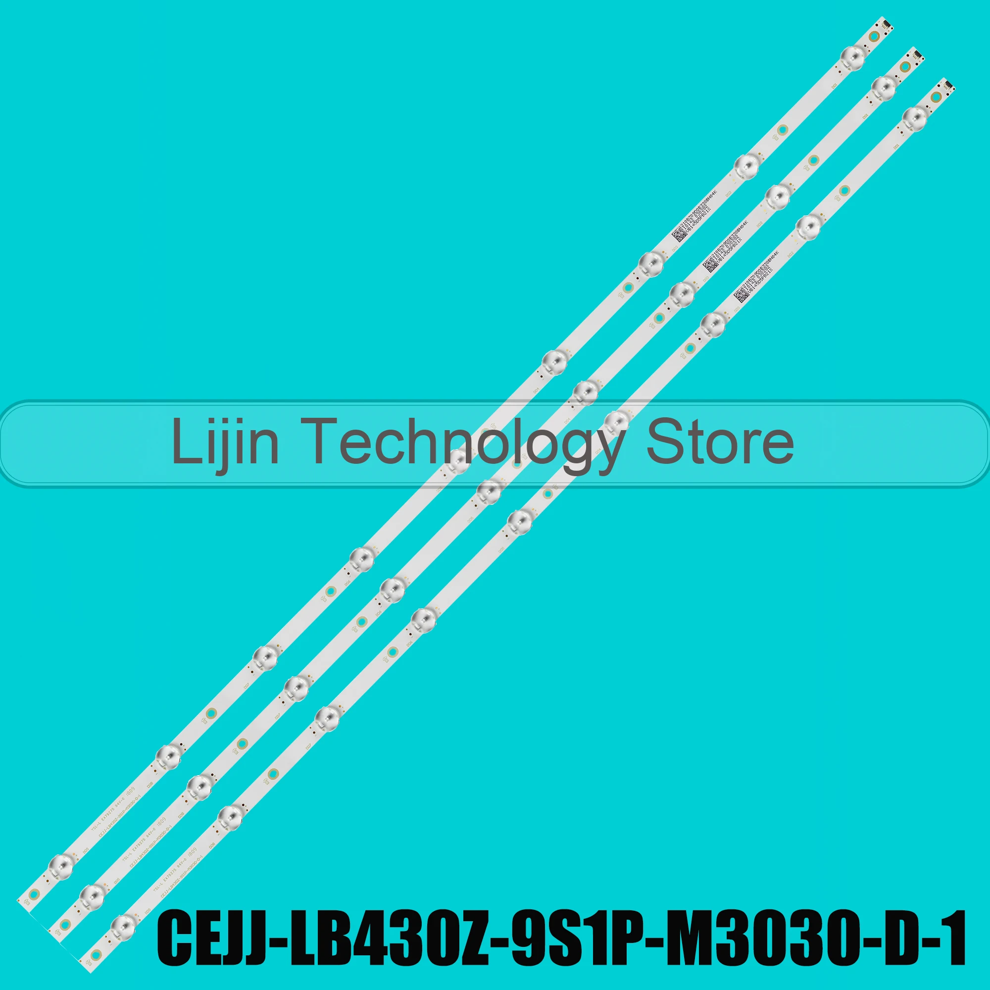 

LED strip For CEJJ-LB430Z-9S1P-M3030-F-2 D-1 43HFF3953 43PFF3212 43PFF3933 43PFF5252 43S5195 43PFF5212 43S5295 43PFG5813 43S5195
