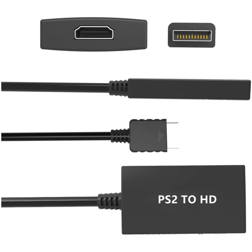 Adaptador de PS2 a HDMI de 1080P, Cable de PS2 a HDMI, convertidor