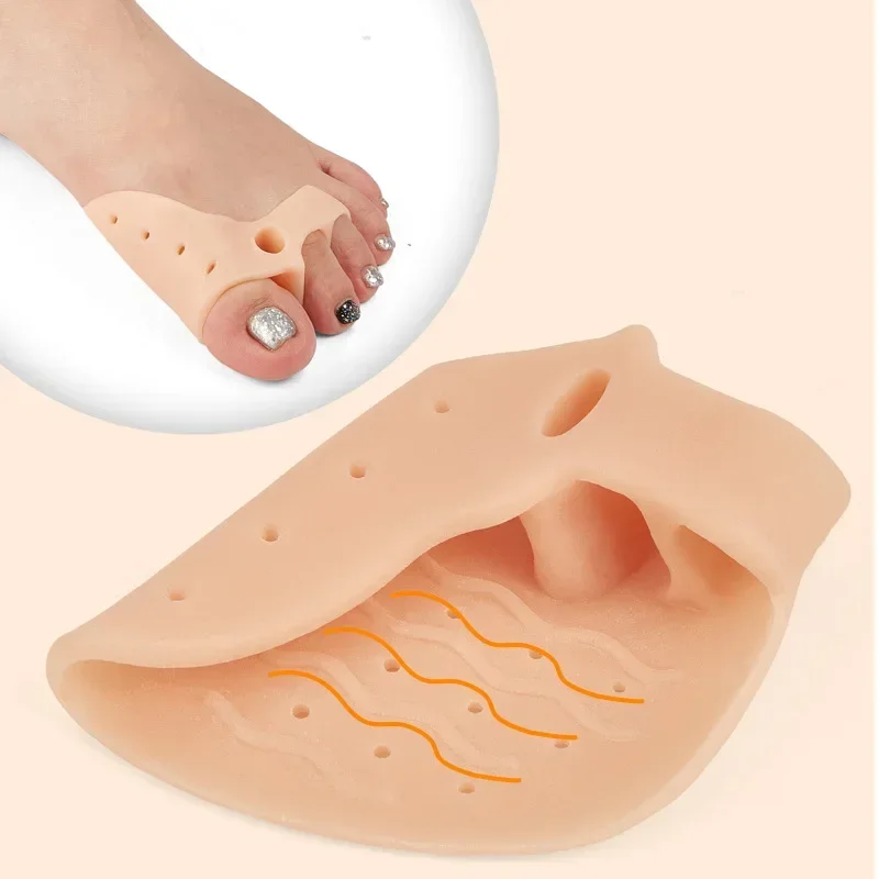 Unisex Silicone Toe Correctors Breathable Hallux Valgus er Toe Separators Pedicure Tool for Straighter Toes Foot Care