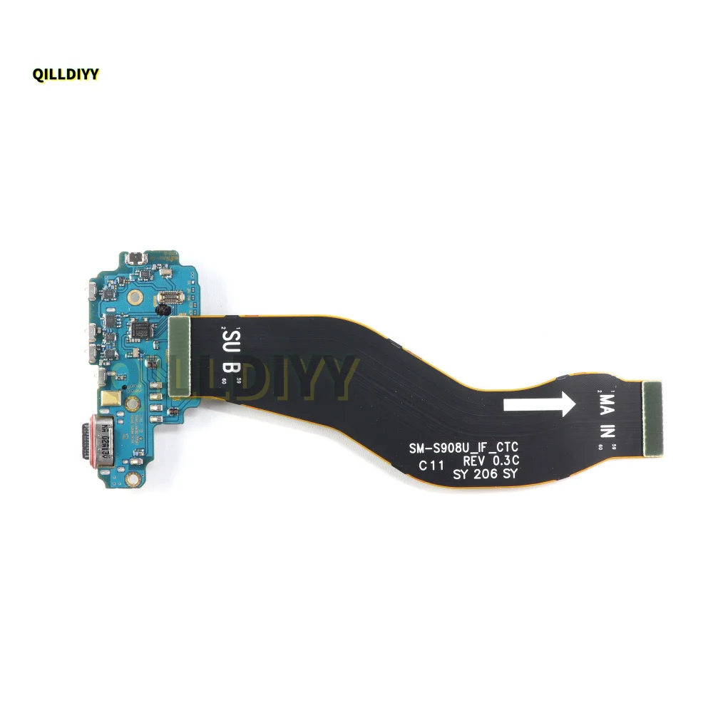 45W USB Charging Board Connector Plug Port Dock with Flex Cable for Samsung Galaxy S22 Ultra