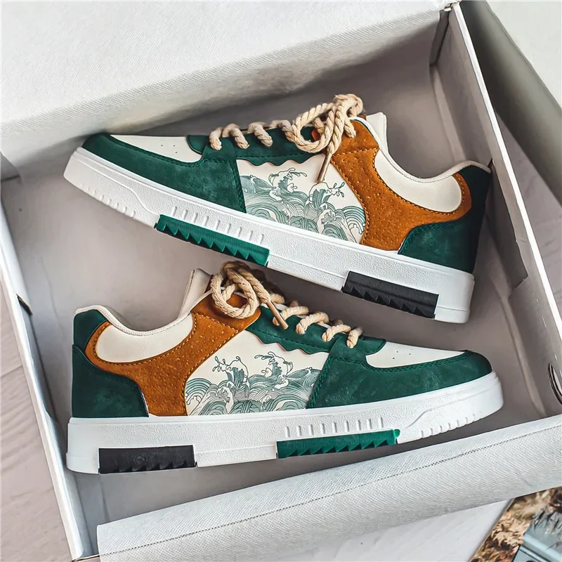 Comemore Men's Casual Shoes Spring Breathable 2024 Casual Sneaker White Trend Men Sport Cheap Footwear Running Shoe Man Sneakers 4