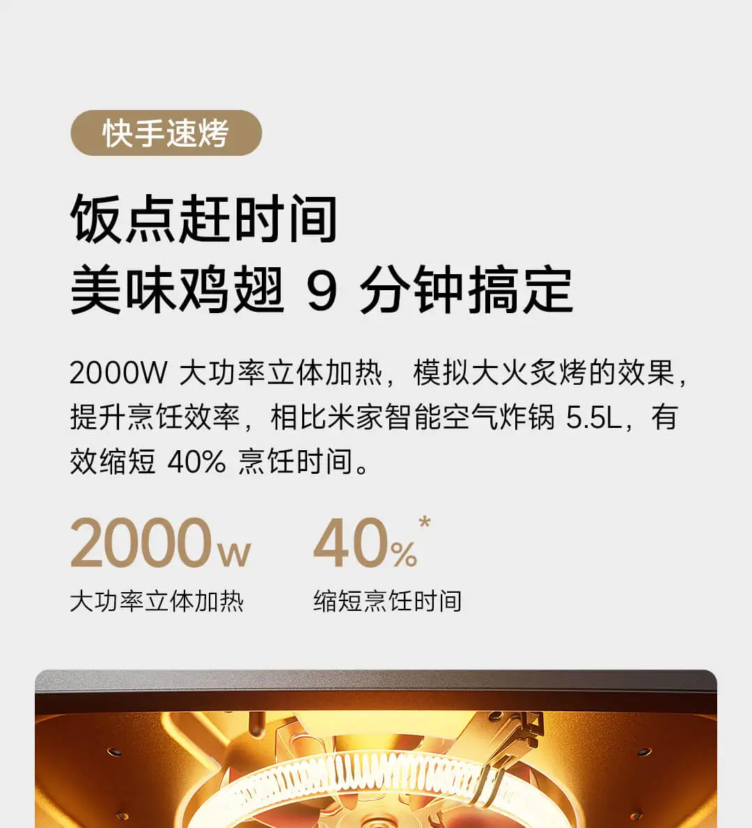 Xiaomi Mijia Smart Air Fryer P1 6.5L (MAF16) description image 7