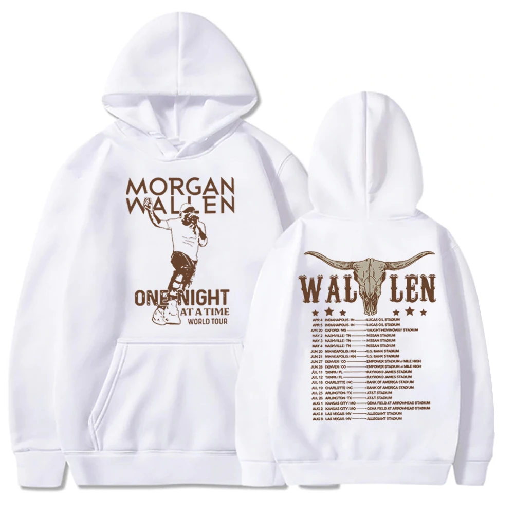 

Morgan Wallen Hoodie Wallen One Night At A Time Tour Hoodie Morgan Wallen Merch Pullover Tops Streetwear Unisex