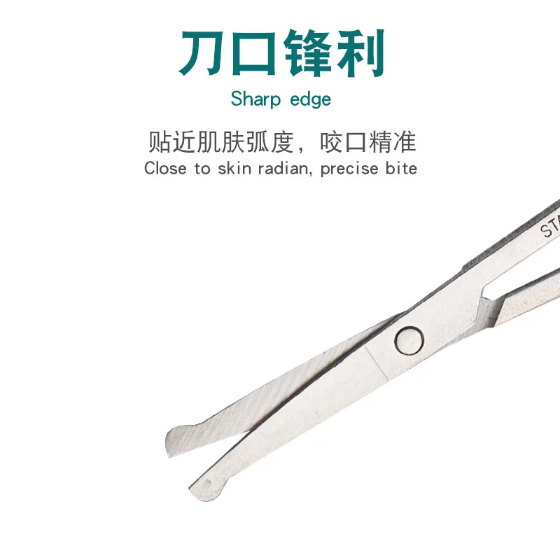Fashion Nose Hair Scissors Ear Cut Facial Trimmers Stainless Steel Fashion Beauty Tool MJ004 nose hair trimmer nose hair scissors nose hair shears ear hair trimmer electric nose and ear trimmer