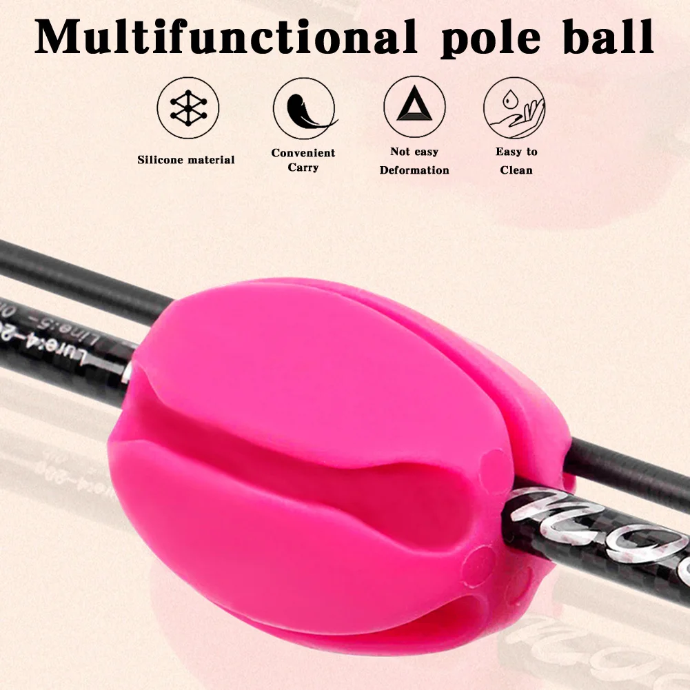 Flexible Fishing Rod Fixed Ball Wear Resistants Fishing Rod Fastener Fishing Pole Tool
