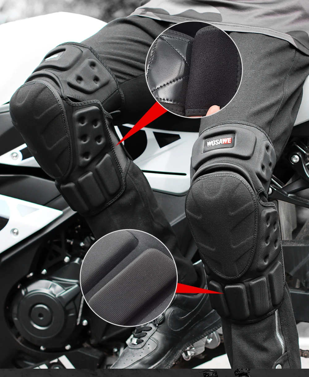 WOSAWE Adult MTB Motorcycle Armor Vest Back Support Chest Brace Guard Protective Jackets Motocross Ski Snowboard Protection
