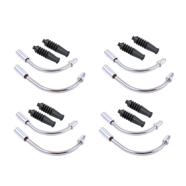 Kit Guide Cavo Freno V Brake Per MTB – Spaghetti E Manicotti In Alluminio Argento