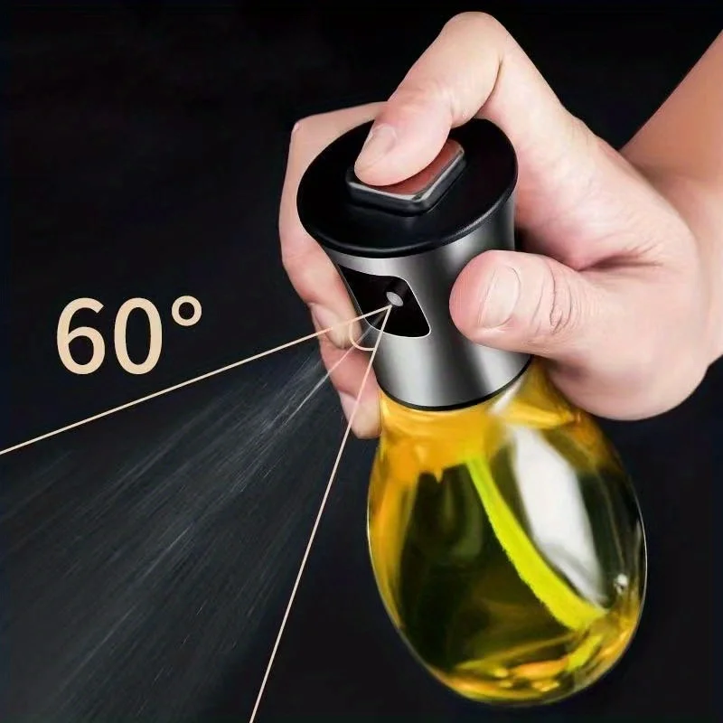 304 Stainless Steel Oil Spray Bottle Pressurized Spray Glass Oil Pot Kitchen Olive Edible Barbecue Bottle Restaurant
