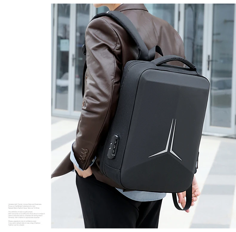 Mens LBackpack Waterproof Anti theft with USB Port Stylish Design Large Capacity Comfortable Straps Ideal for Work and Travel