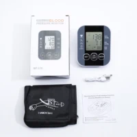 English Voice Arm Tonometer Medical Blood Pressure Monitor Heart Rate Sphygmomanometer  Digital Upper Tensiometers Meter Cuff 2