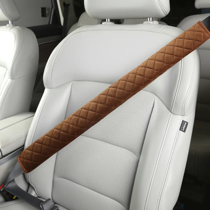 Car Accessories 1pc 50/65/75/85cm Seat Belt Cover Velvet Comfort Safety Belt Shoulder Pad Protection Padding Truck Auto Interior seat belt protection seat belt covers seat belt protector safety belt shoulder guard car seat belt accessory car accessories