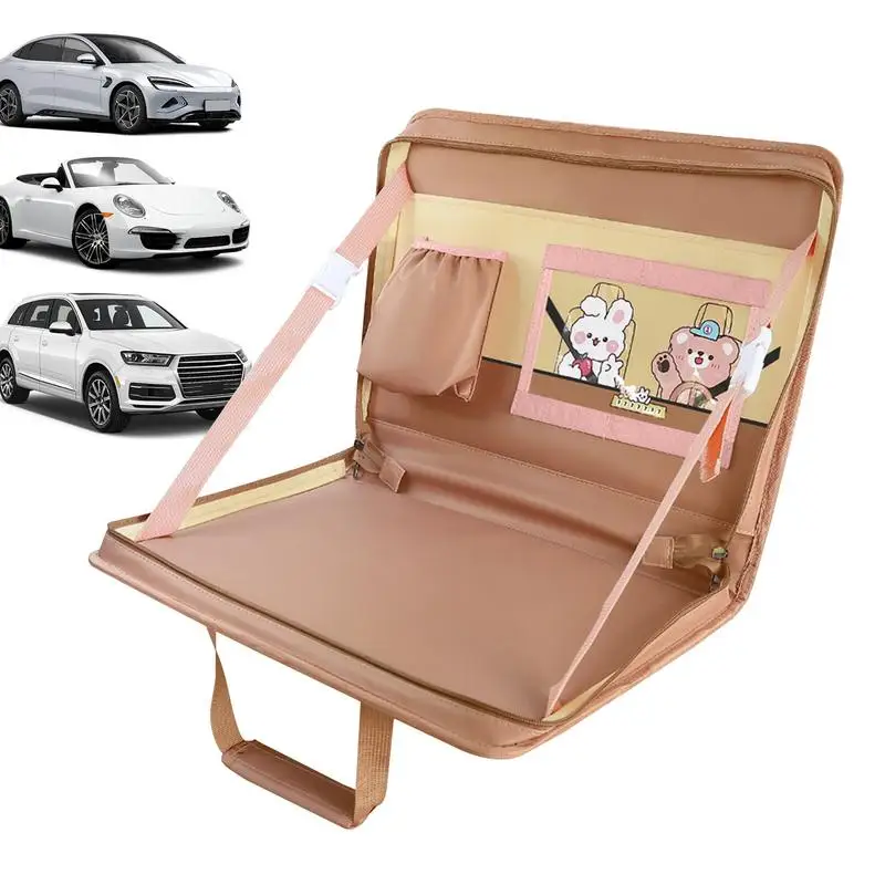 

Car Backseat Table Tray Steering Wheel Tray Folding Car Worktable Car Laptop Desk Food Tray Vehicle Interior Storage Accessories