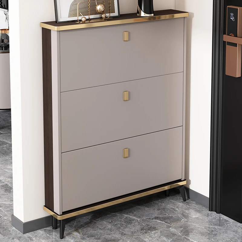 

Многослойная Современная Пылезащитная стойка для обуви, деревянная креативная большая наклонная разделительная шкафчик для обуви, эстетическая мебель для обуви