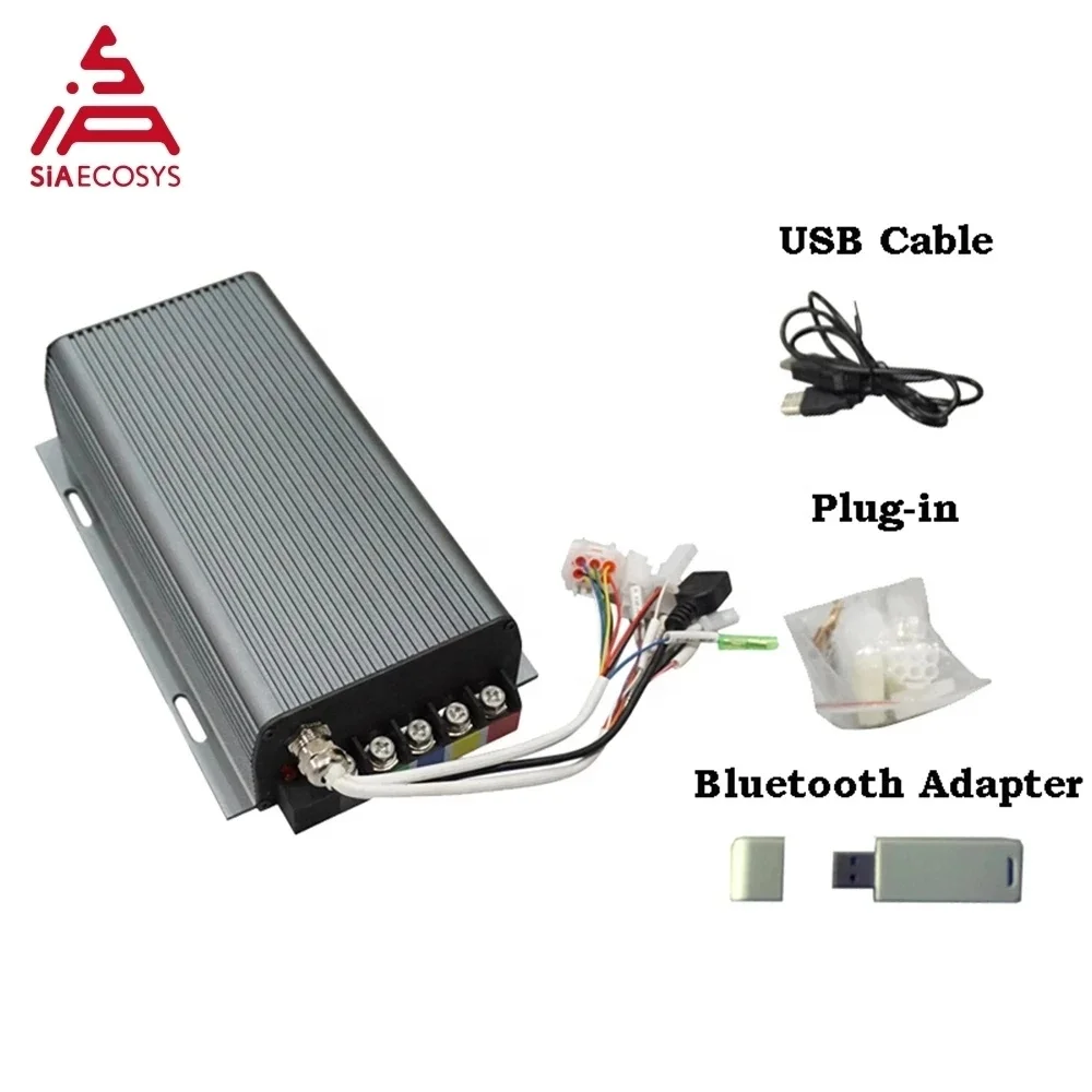 Sabvoton 72200 컨트롤러 SVMC72200 72V 200A 사인파 BLDC 모터 컨트롤러 (전기 스쿠터용 BT 어댑터 포함)