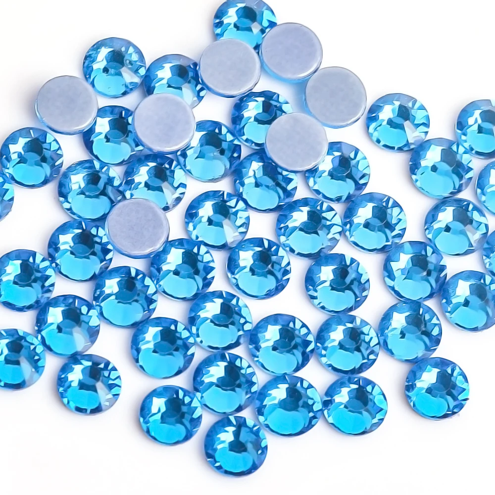 Vibrant Crystal AB Glass Hot Fix Rhinestones for Clothing and Garment Decoration