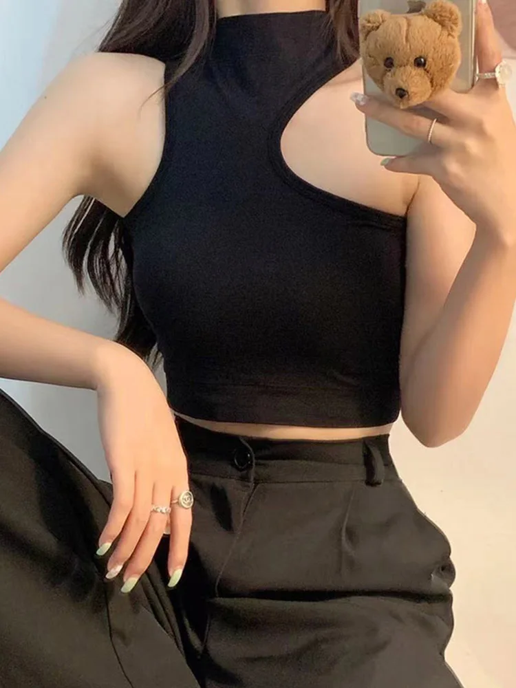 Tops for woman knitted sexy crop tops off shoulder halter tanke top women built in bra camis for womens sleeveless hot