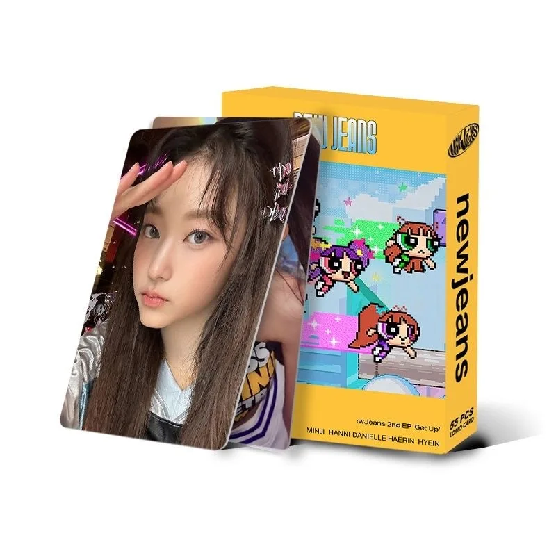 

55Pcs Kpop Jeans Lomo Card New Album Attention Newjeans Album Girls Photo Card Postcard Fans Gift Cards