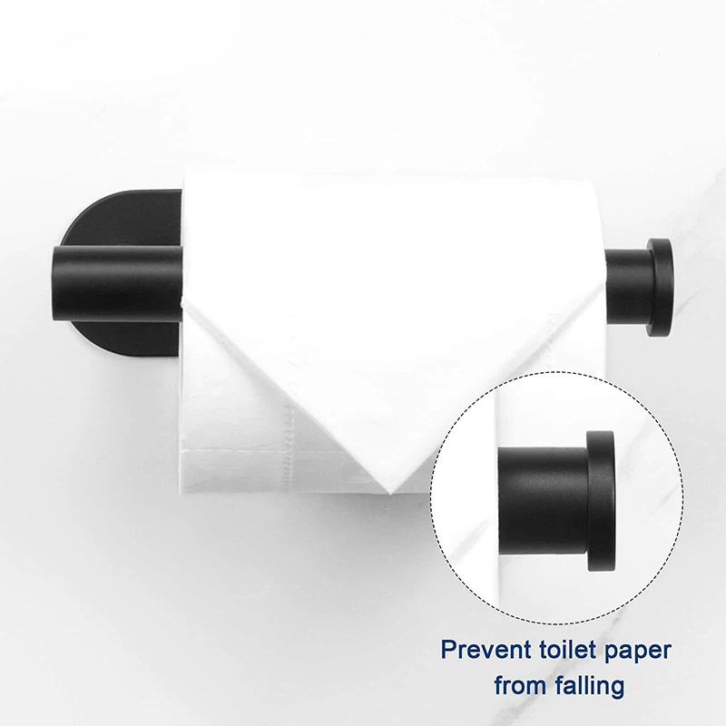 Adhesive Toilet Roll Paper Holder Organizer Wall Mount Storage Stand Kitchen Bathroom No Drill Tissue Towel Dispenser Stainless paper towel holder toilet paper holder toilet paper rack toilet roll holder tissue holder