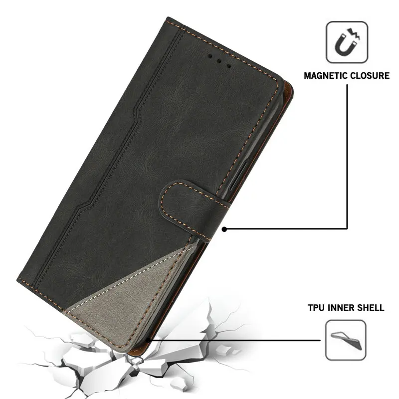 Luxury Wallet Case Leather Magnet Book Cover