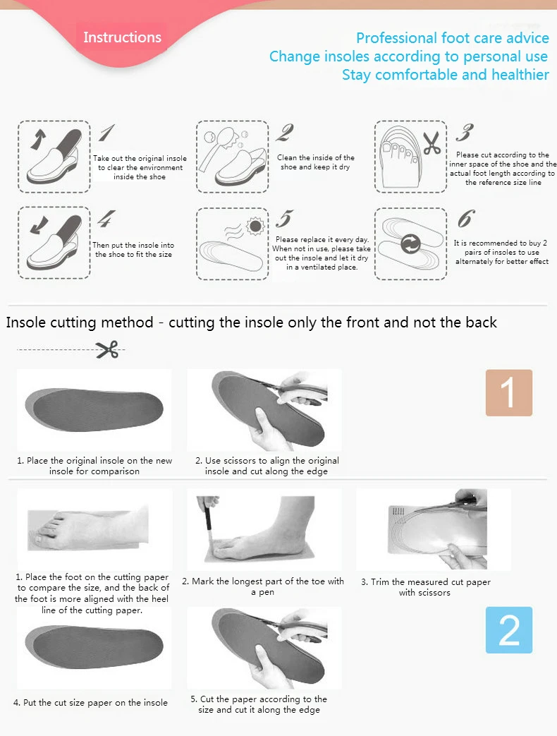 1 Paar orthopädische Einsätze zur Unterstützung des Fußgewölbes, Sport-Stoßdämpfung, Schuhpolster, 4D-weiche Schuheinlagen für Füße, Plantarfasziitis-Einlegesohle – Detail 18