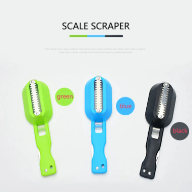 Fish scale scraper brush fast remove scaler planer tool fishing knife cleaning tools kitchen cooking