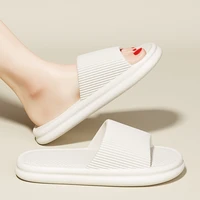 Women Summer Concise EVA Slippers Men Soft Home Slides Couples Bathroom Non-slip Sandals Adults Comfortable Outdoor Beach Shoes - Image 6