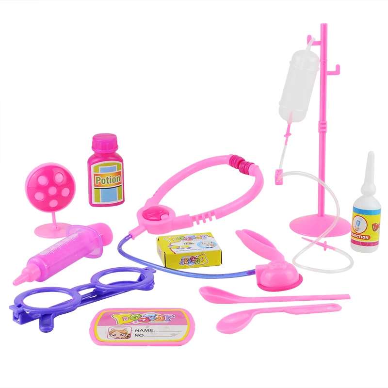 Syringe Model Pretend Doctors Kit Early Educational Toys Parent-Child Game Plastic Blue/Pink Stethoscope Toy for Children 2