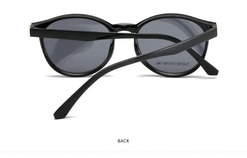 Xbora Magnetische Clip-On Sonnenbrille Frauen Fahren Polarisierte Runde Optische Gläser Männer Kleine Größe Brillen Tj2159 – Detail 7