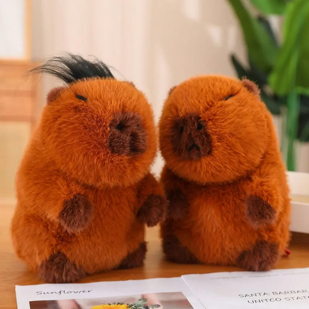 

Simulation Capybara Plush Doll With Hair Cloth Doll With Hair Capybara Plushie Cute Doll Soft Capybara Plush Toy Christmas Toy