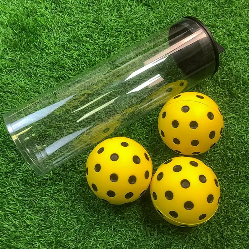 3pcs Durable Indoor Pickleball Balls 72mm Training Paddle Ball PU foam Pickleball soft Silent PU Silent Balls