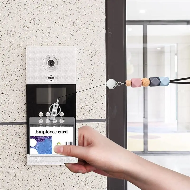 ID 배지용 접이식 끈, ID 홀더가 있는 교사용 끈, 여성용 비즈 끈