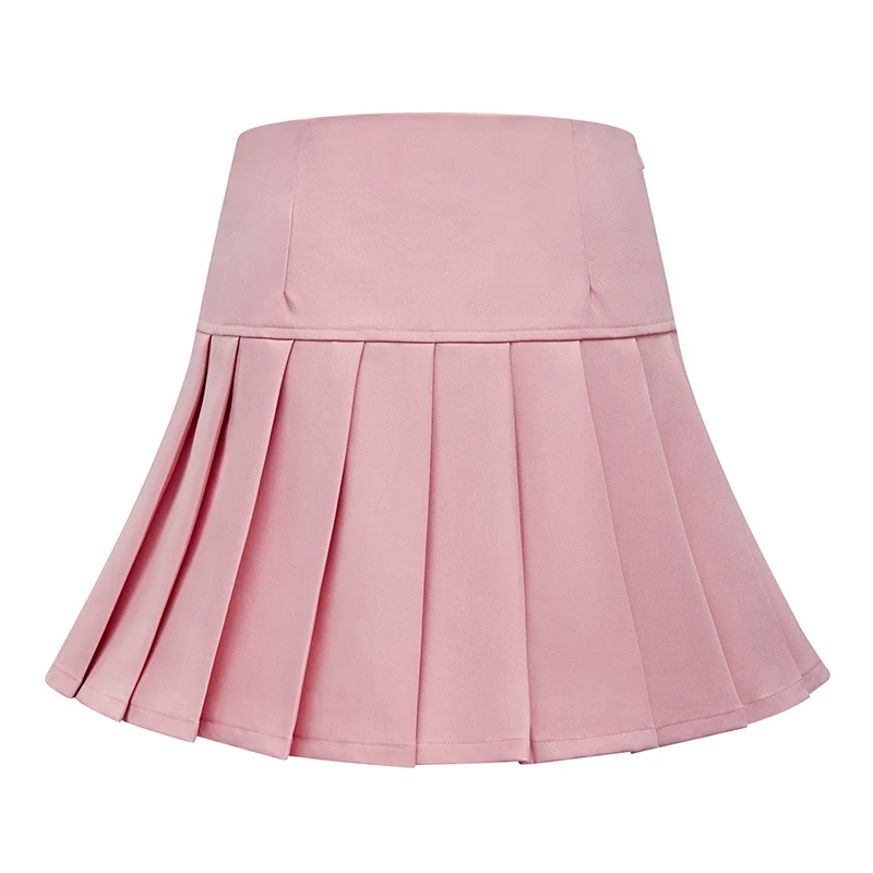 TTYGJ Golf Clothing Women's Spring/Summer New Quick Drying Half Body Pleated Skirt Waist Strap High Waist Sports Short Skirt