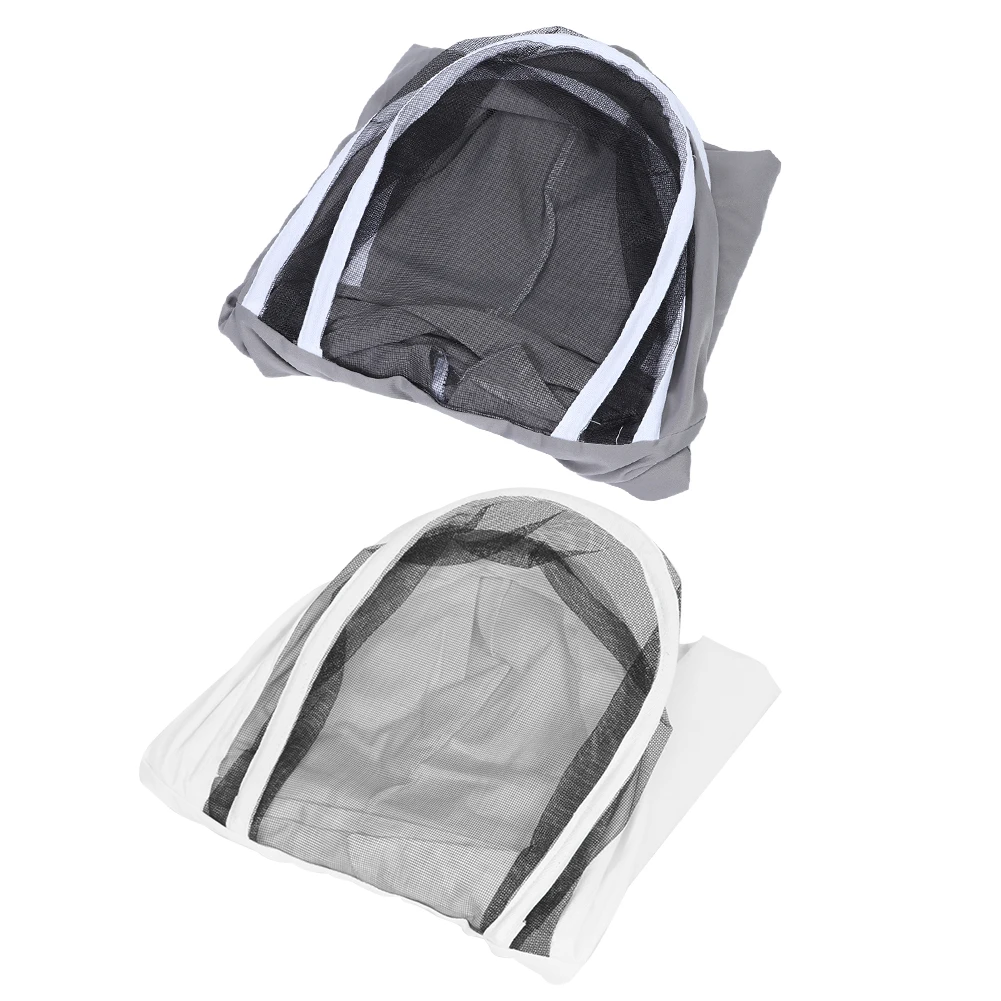Beekeeping Protective Veil Jacket Bee Suit Smock with Double Zippers Beekeeper Accessory