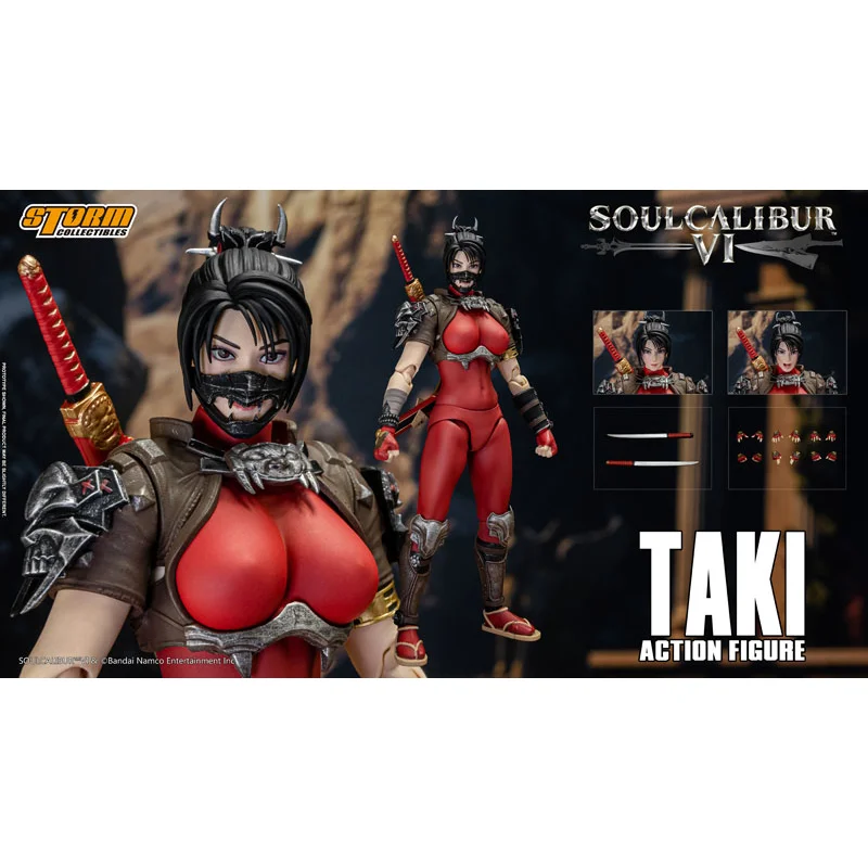 

In Stock Original Storm Toys BNSC02 1/12 Female Soldier Japan Ninja TAKI Full Set Model 6'' Anime Collection Figures Toys