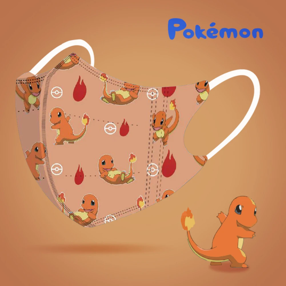 10 Pçs Pokemon Adulto Boca Máscara Pikachu Charmander Descartável Anti  Poeira Máscara Feminina Dos Desenhos Animados Anime Padrão Máscaras De  Rosto 175mm X 95mm - Derivados De Animação / Produtos Periféricos -  AliExpress