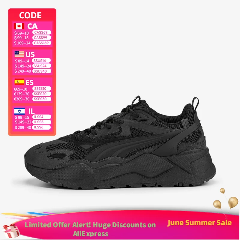 PUMA RS-XEfekt Prm Chaussures de sport confortables et durables à tige basse, style décontracté, unisexe, noir 390776-01 1 PUMA RS-XEfekt Prm Chaussures de sport confortables et durables à tige basse, style décontracté, unisexe, noir 390776-01 1