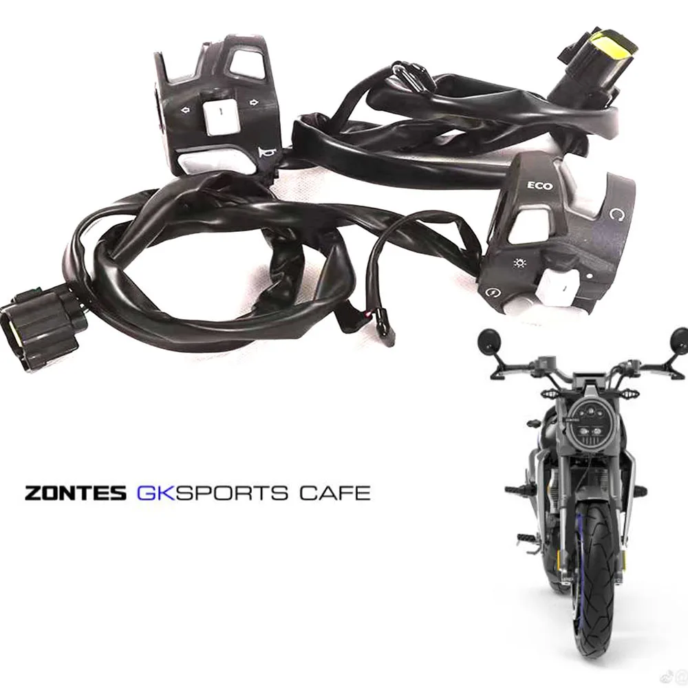 

Переключатель с левой и правой ручкой для мотоцикла, переключатель зажигания, переключатель для фары, для Zontes GK350 ZT350GK GK 350