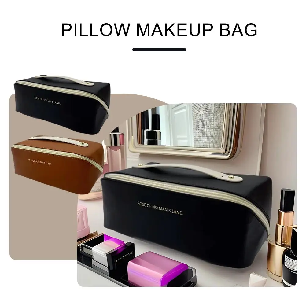 Luxury Female Makeup Organizer Bag PU Leather Cosmetic Case