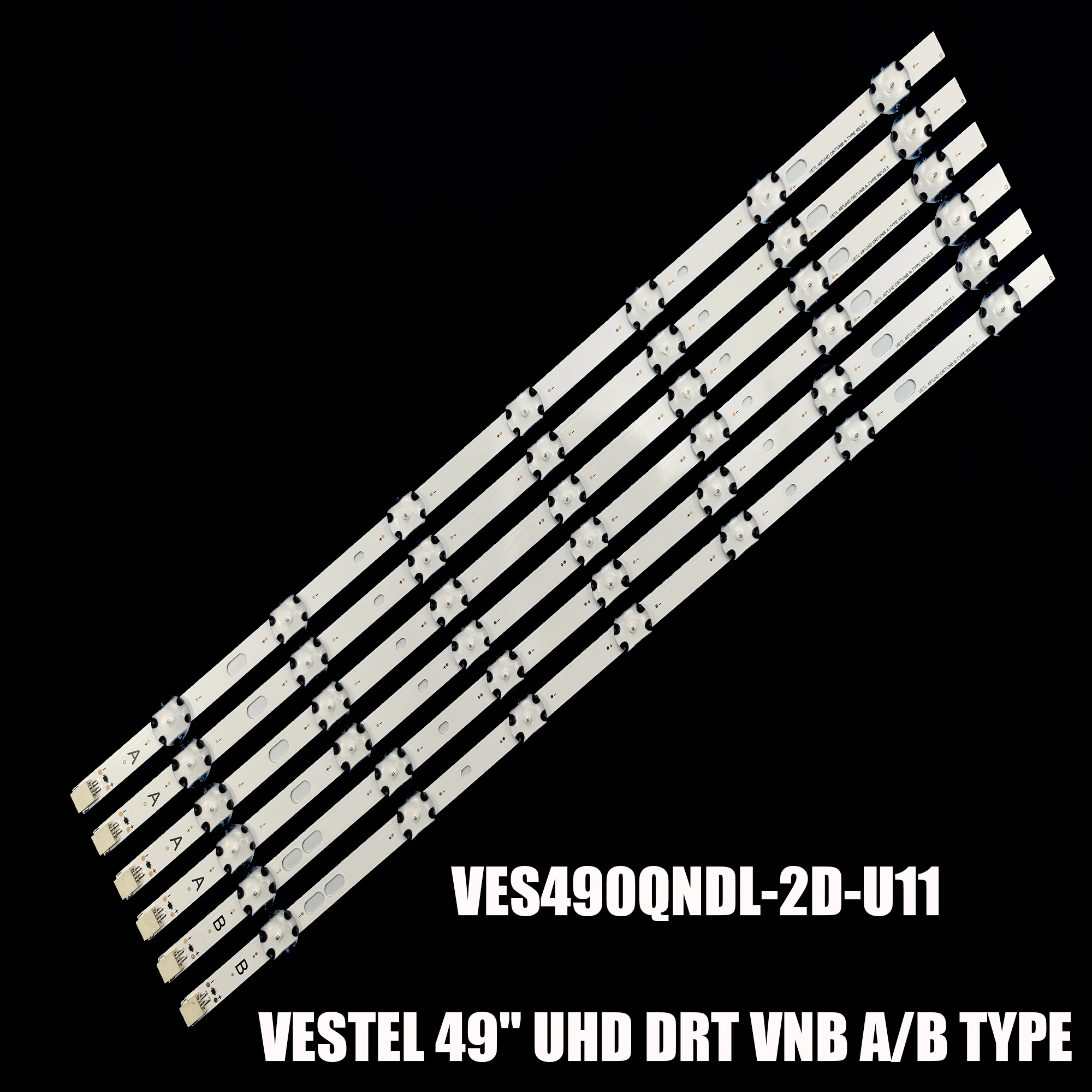 Tira de Retroiluminação Led Pcs para 49u5766db 49u6763db 49u6663db 49u5863db Vestel 49 Uhd Drt Vnb a b Ves490qndl Ves490qnds2d-u11