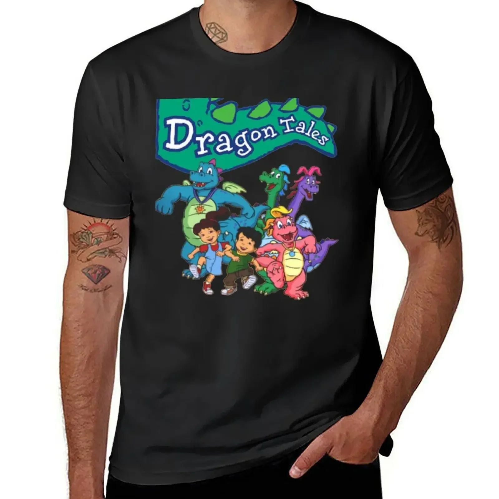 

Dragon Tales Graphic T-shirt summer clothes plus sizes plus size tops t shirts for men graphic