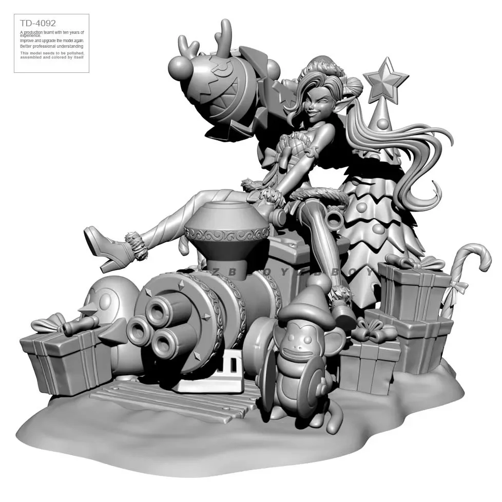 

50MM 75MM Resin model kits figure beauty colorless and self-assembled （3D Printing ）TD-4092