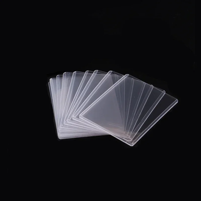 Clear Hard Plastic Anti-Scratch Card Protector Sleeves