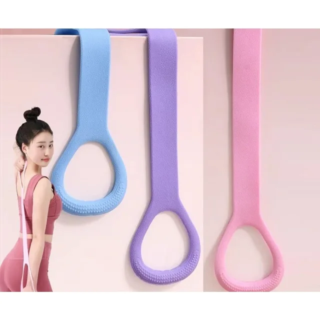 60302-57fc4c.jpg Shoulder Stretcher Resistance Band Fitness Stretching Tool Back Training Beauty Tool Home Yoga Figure-8 Elastic Band
