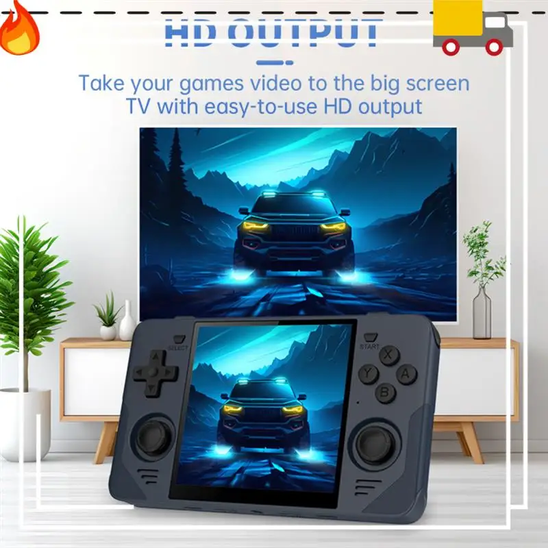 RGB30 Retro Game Console 16G+128G 4.0 Inch 720X720 Quad-Core CPU 5Ghz Wifi+Bluetooth 4100Mah Handheld Game Controller Durable B