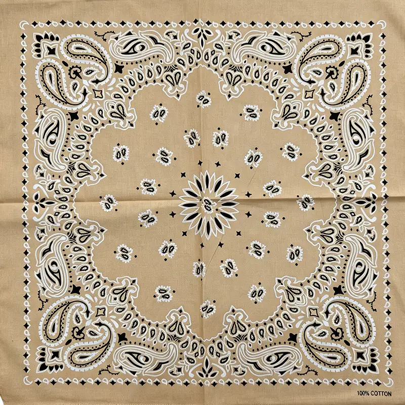 New Fashion Hip Hop 100% Cotton Bandana Square Scarf 55cm*55cm Black Red Paisley Headband Printed For Women/Men/Boys/Girls - Image 40