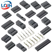 2.54 มม.Dupont Connector 1 2*2/3/4/5/6/7/8/9/10/20P คู่แถว Connector Shell ปลั๊กจัมเปอร์สาย Pin Header เทอร์มินัล 1