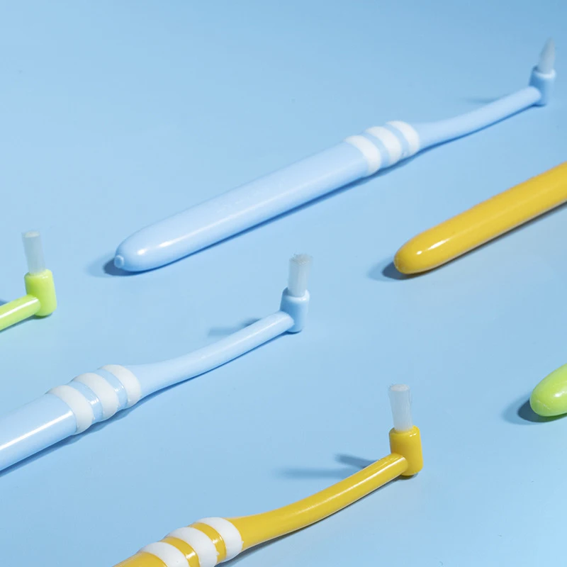 1pcs Tuft 칫솔 Tufted Brush End-Tuft Interspace Brush 소프트 트림 칫솔 단일 Tufted 칫솔 치간 구강 관리