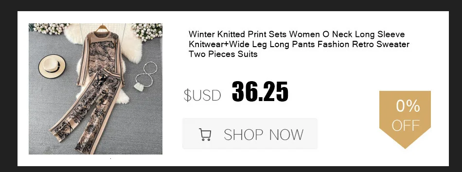 Description Picture 3 of itemWomen's Long Sleeved Knitted Sweater High Waist Slim Straight Leg Pants Two-piece Set Y2k Korean Autumn