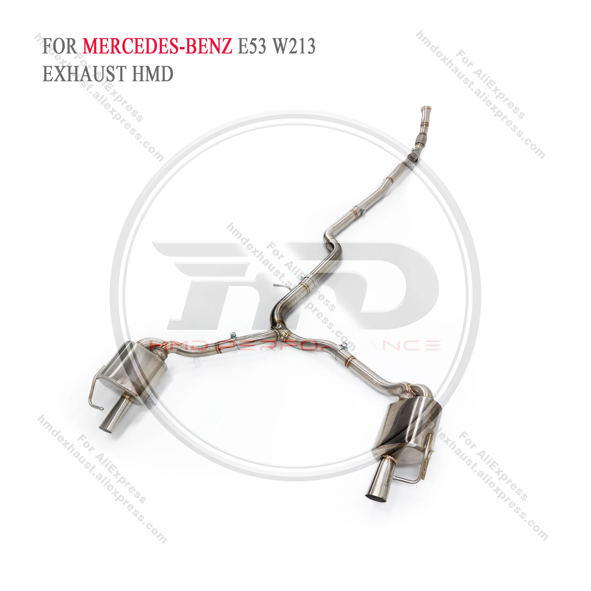 

HMD Exhaust System Stainless Steel Performance Catback for Mercedes Benz AMG E53 W213 3.0T Muffler With Valve